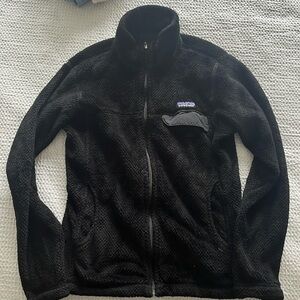 Black Full Zip Patagonia Fleece